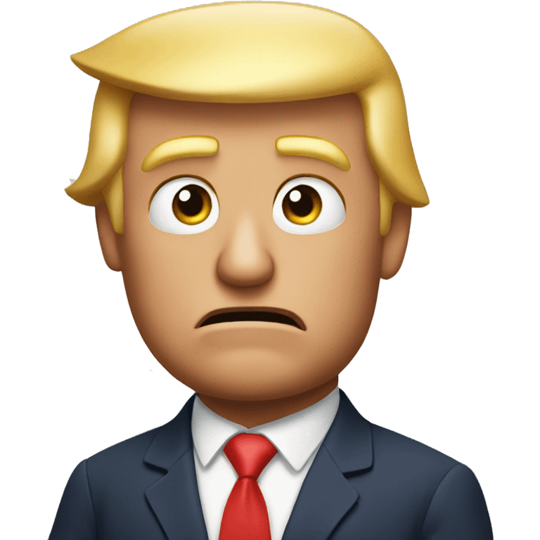 Donald Trump shrugging emoji