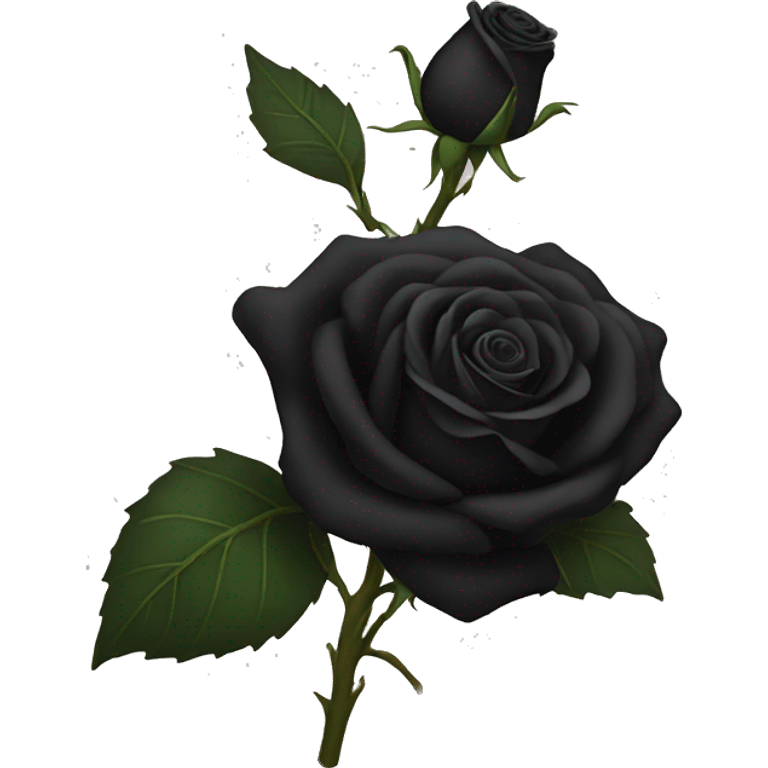 Black rose emoji