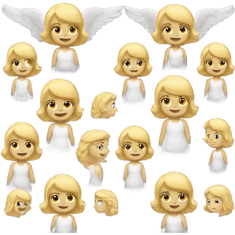 Blonde angel emoji