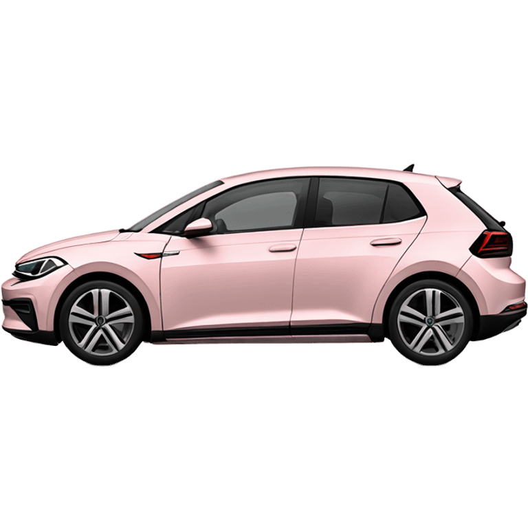 Light pink Volkswagen id.3 emoji