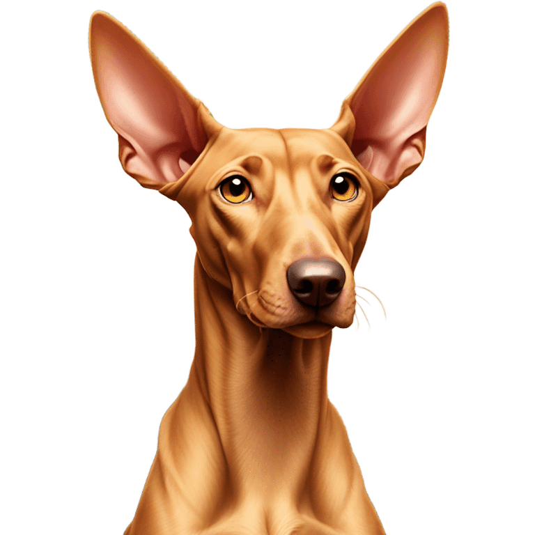 Egyptian pharaoh hound on a mountain  emoji