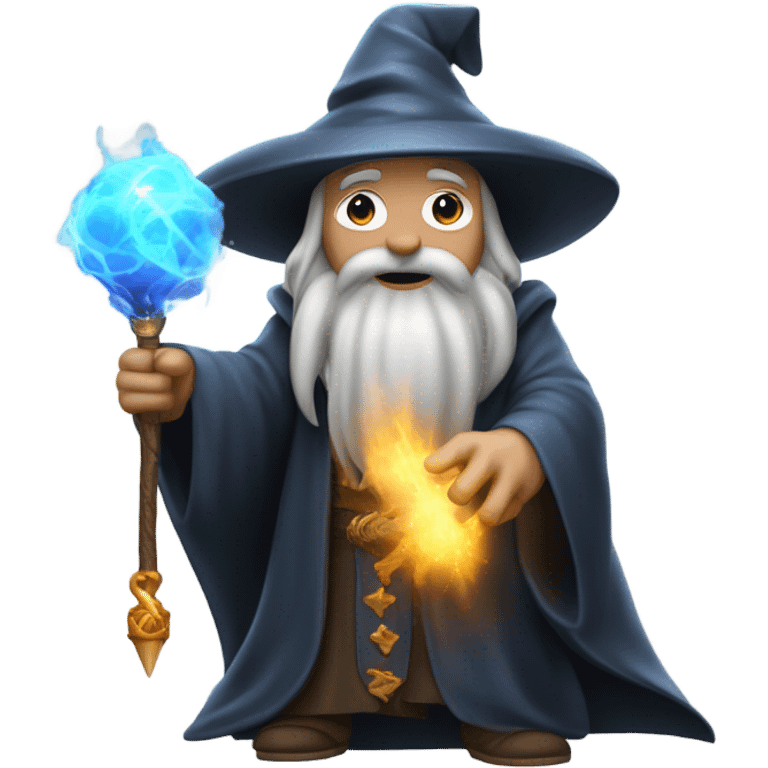 wizard holding a bomb emoji