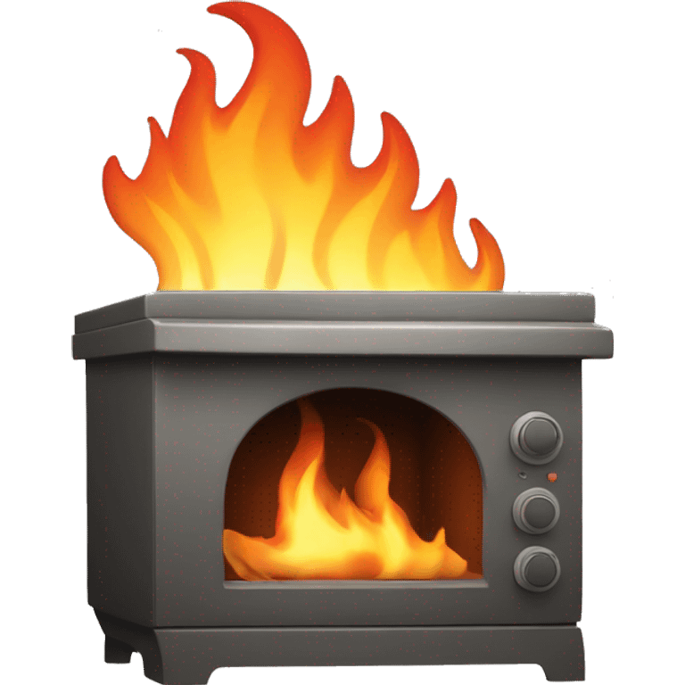 fire oven with a flame over it emoji