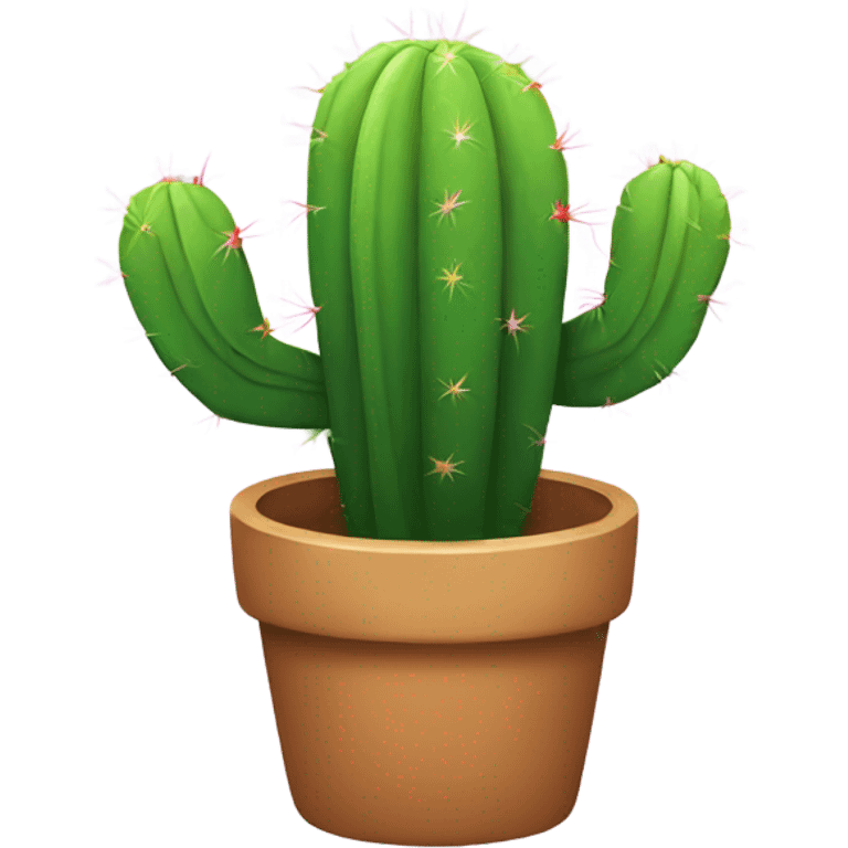 Rainbow cactus emoji