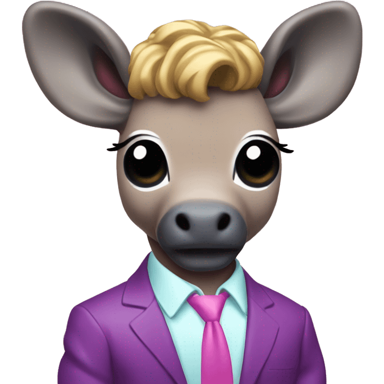 Miami vice moose chibi  emoji