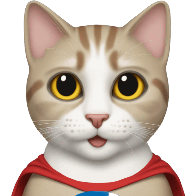 Cat superman emoji