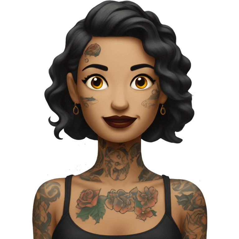 tattooed-woman, make this without tattoo emoji