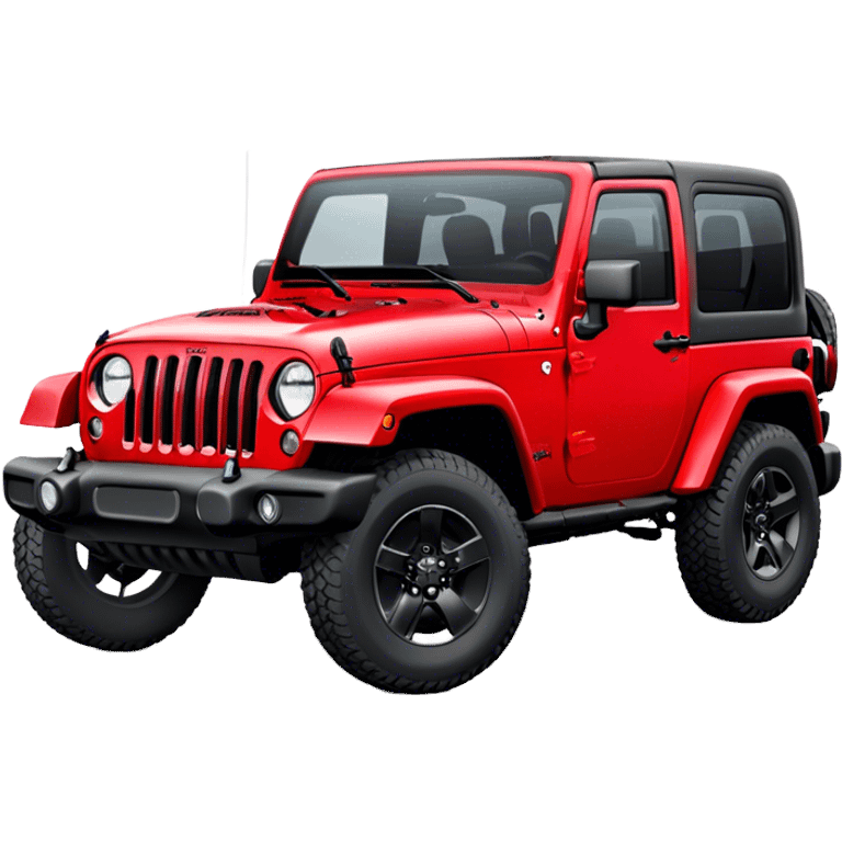 Jeep Wrangler - Jeep (Model Year: 2022) (Iconic colour: Red) emoji