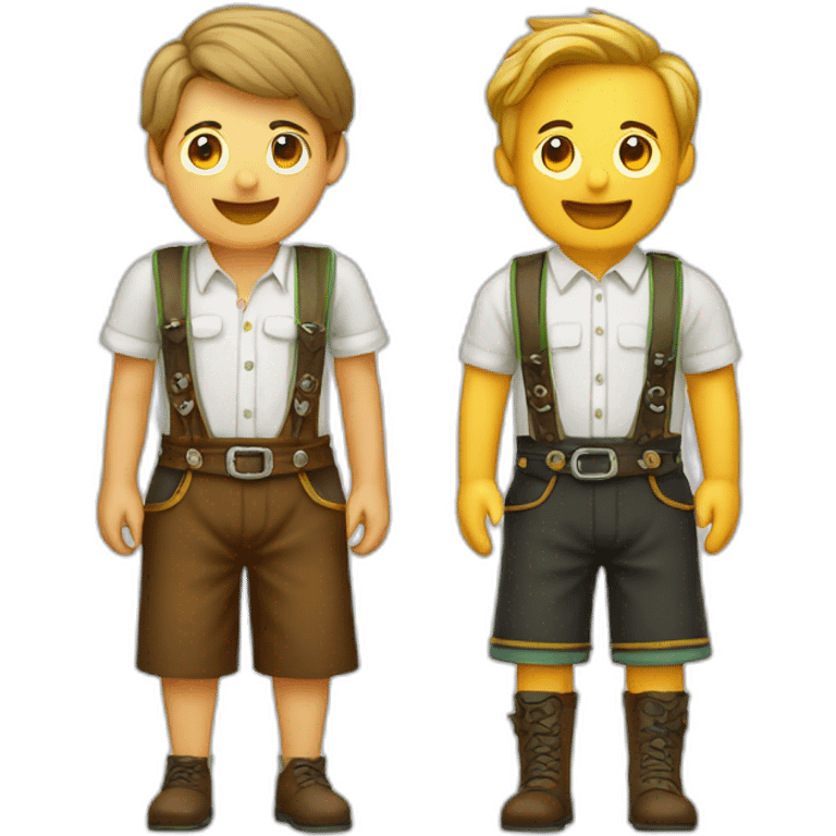 lederhosen and laptopo emoji