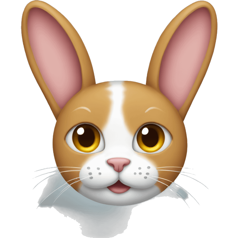 Cat with bunny ears emoji