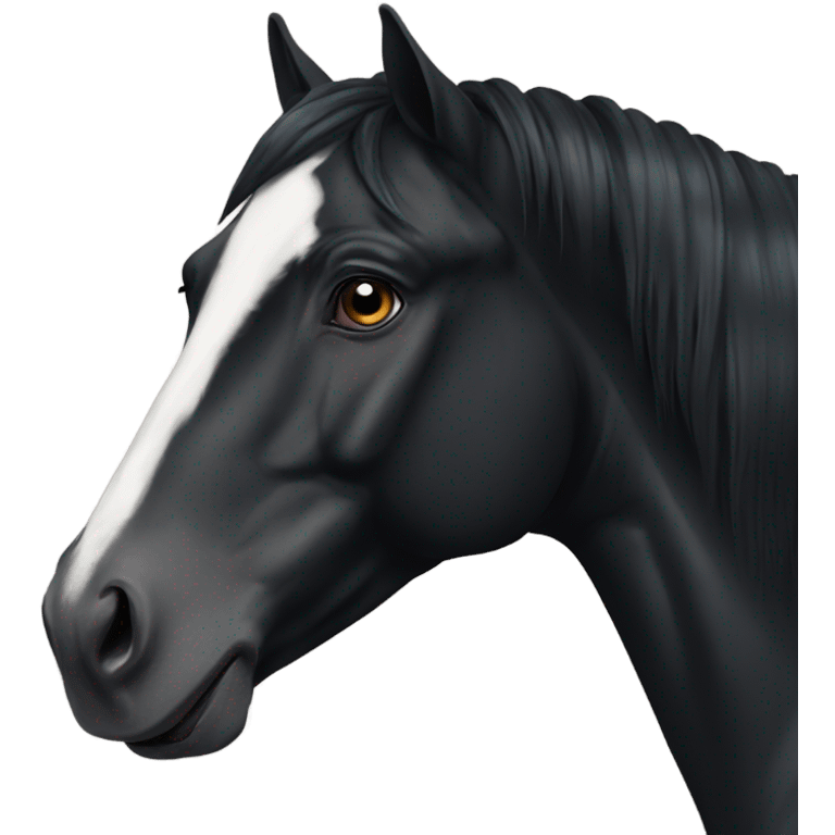 Black horse emoji