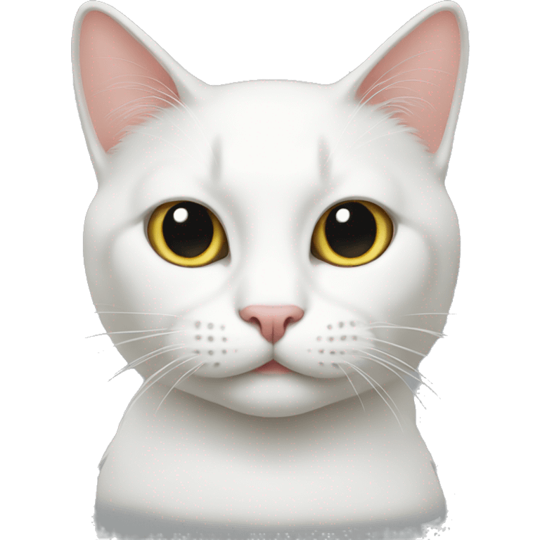 Cat white  emoji