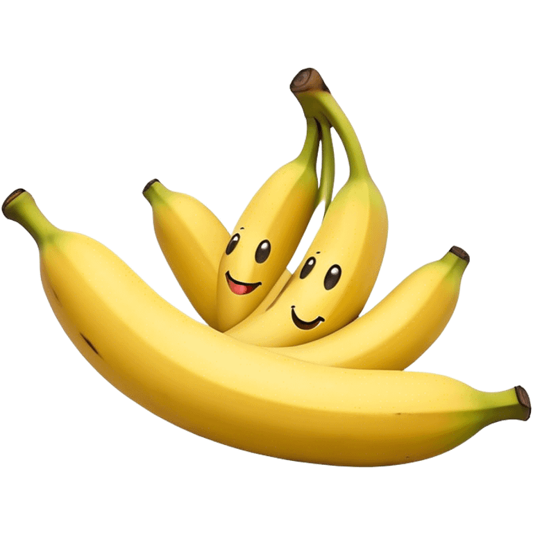 banana cue with smiley faces emoji