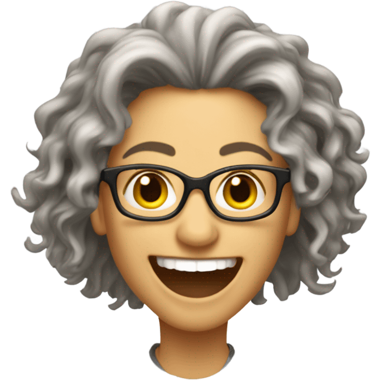 Janice Hosenstein from friends with long messy hair emoji