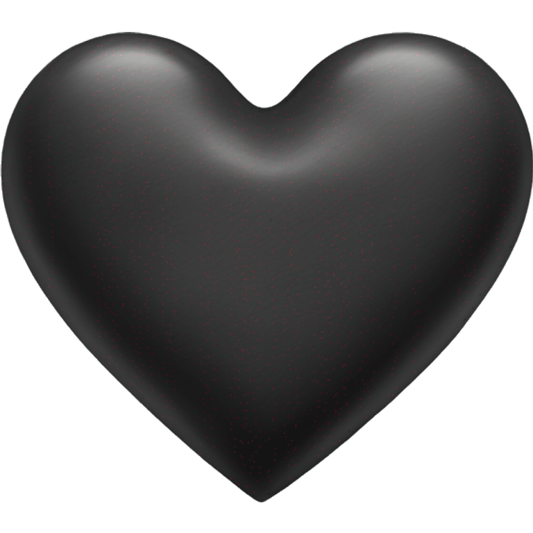 Charcoal color heart emoji