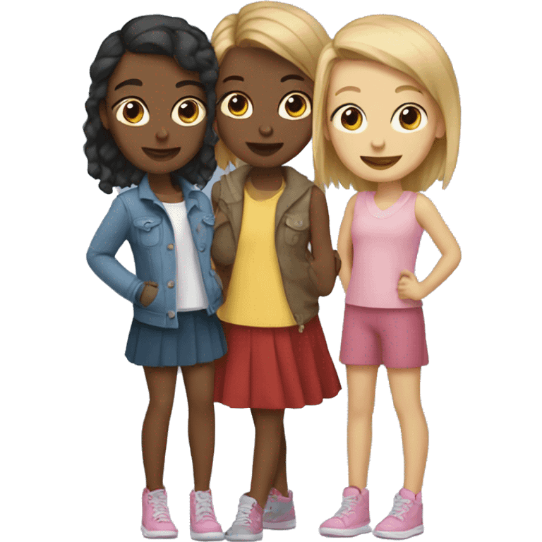 Trio girls emoji