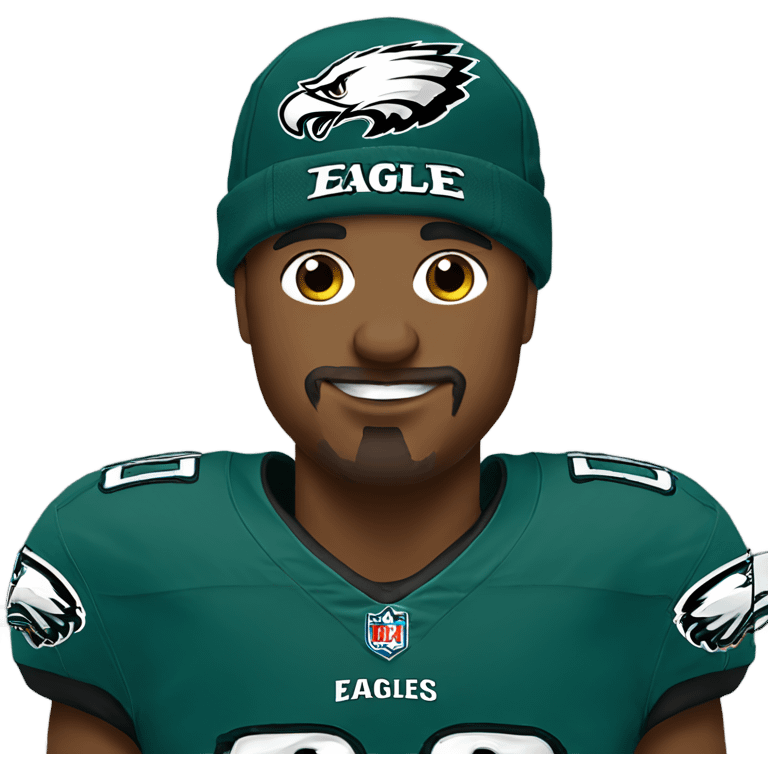 Dg wearing eagles jersey emoji