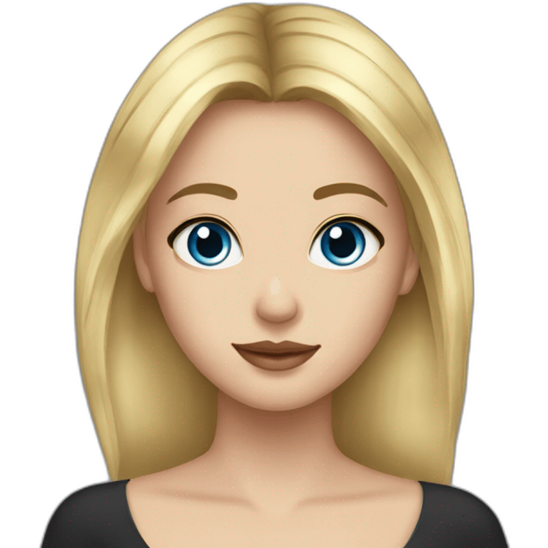 Beautiful girl, dark hair, fair skin, blue eyes, gold earrings emoji