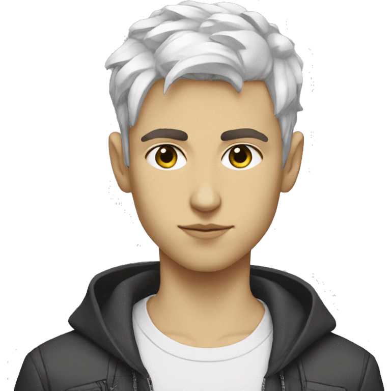 Iranian white boy cyberpunk emoji