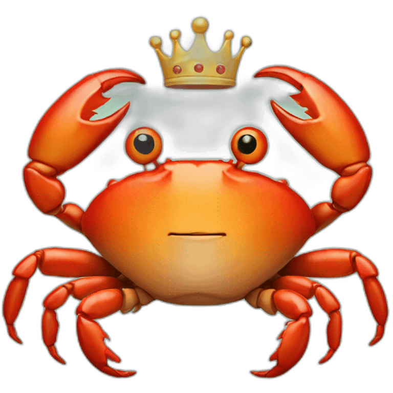 crab with crown emoji