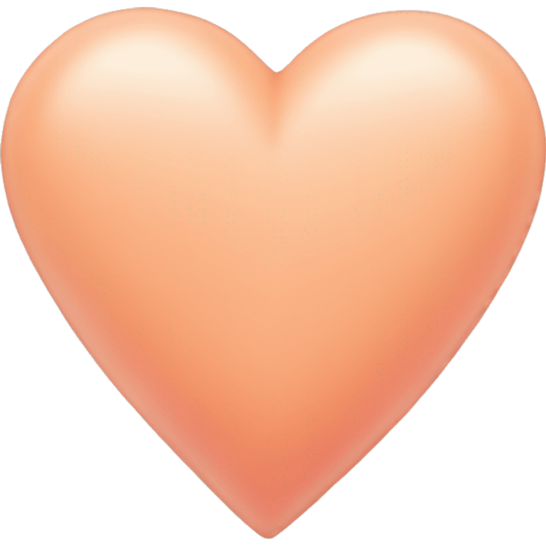 Pastel peach color heart emoji