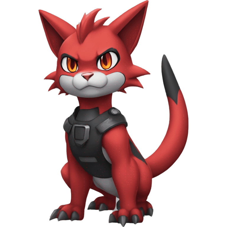  Kawaii Edgy Cool Beautiful Guilmon-Torracat-Zoroark full body emoji