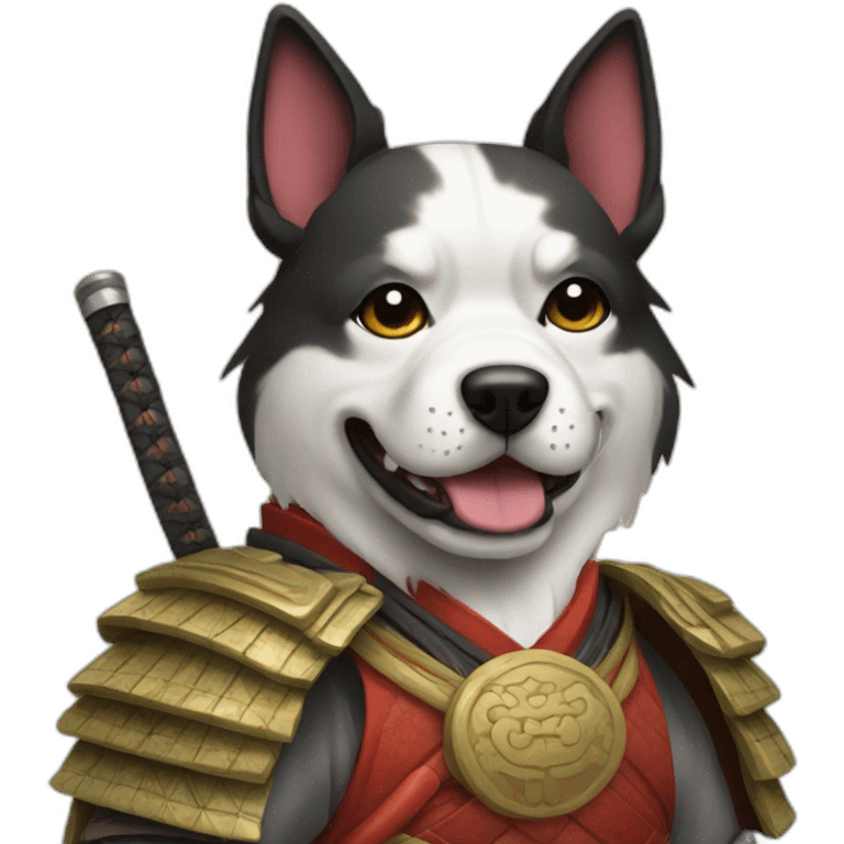 Samurai dog emoji