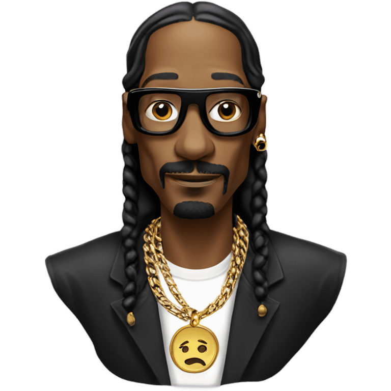 Snoop Dogg with a gold chain emoji