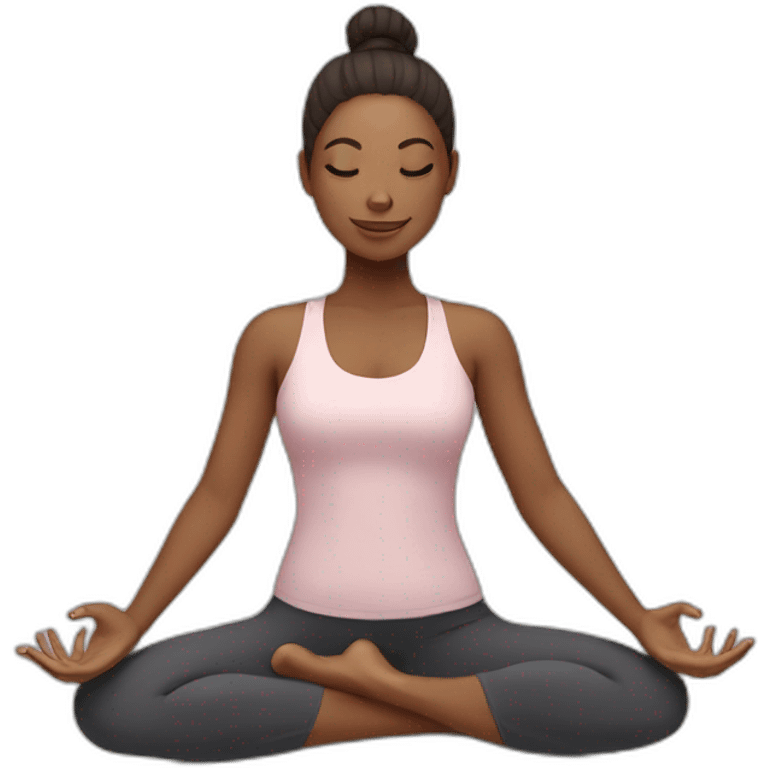 Yoga girl emoji