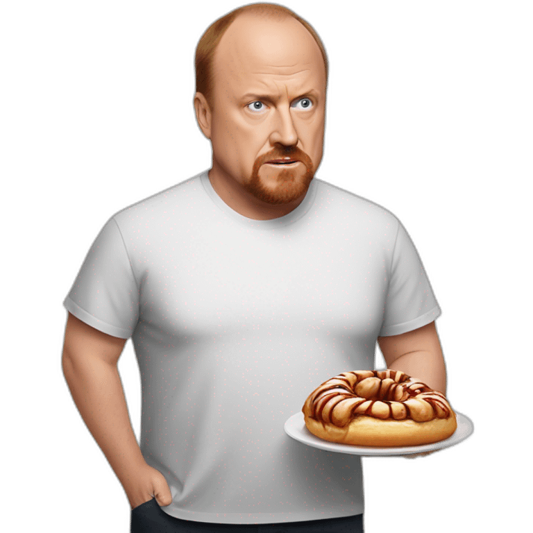 louis ck eating a cinnabon emoji