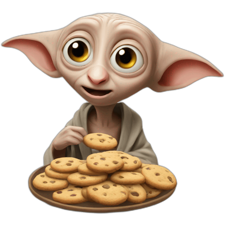 Dobby eating cookies emoji