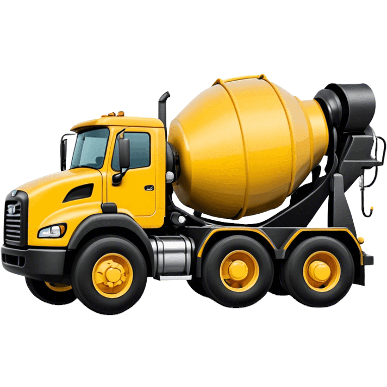 Cement Mixer - Mack Granite (Model Year: 2022) (Iconic colour: Yellow and black) emoji