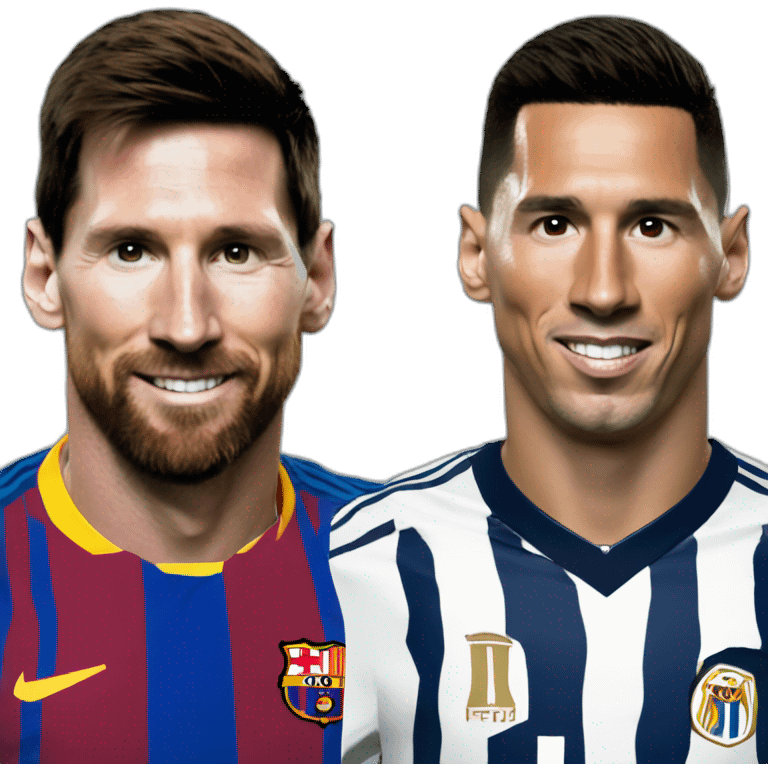 lionel messi with ronaldo emoji