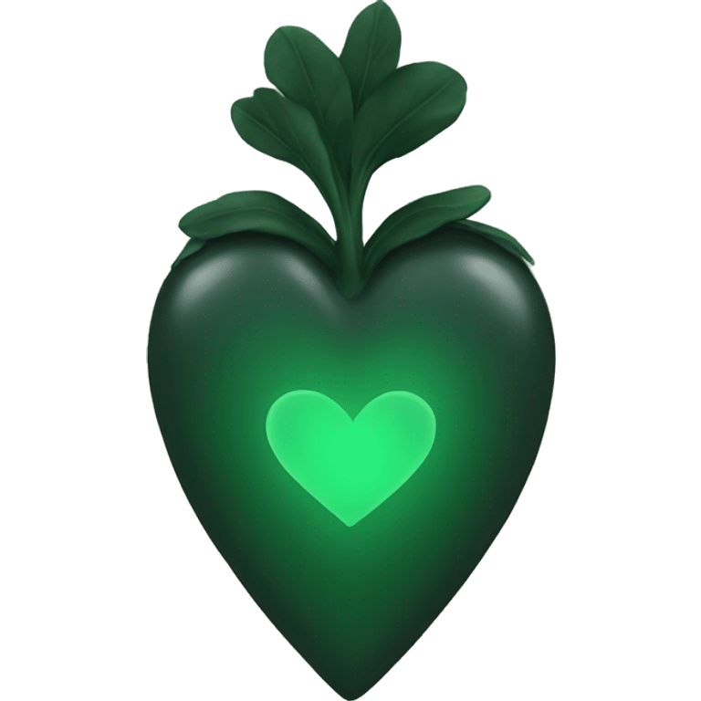 dark green heart emoji