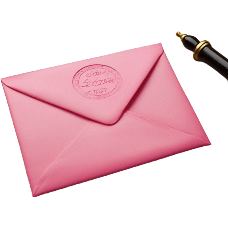 Mail pink  emoji