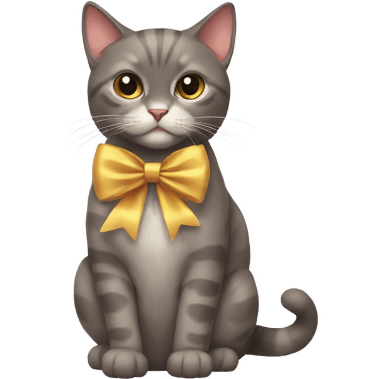 cat with bow emoji