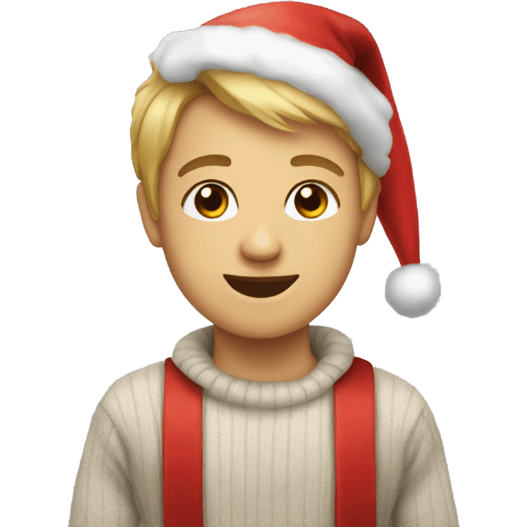 Cute christmas emoji