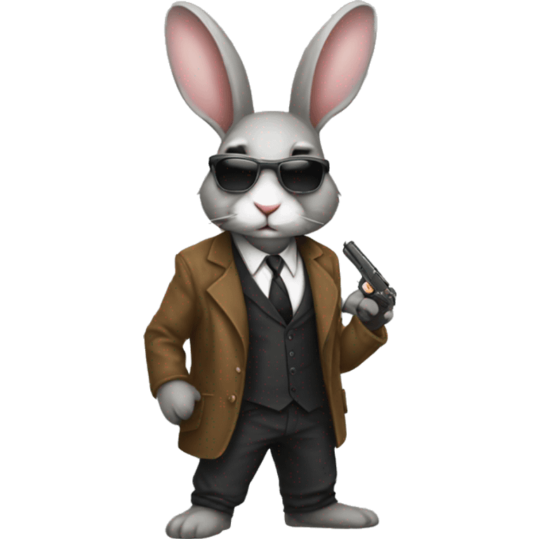 gangster rabbit emoji