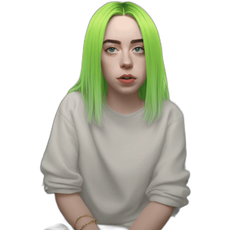 Billie Eilish at sea emoji