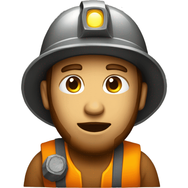 miner in a mine emoji