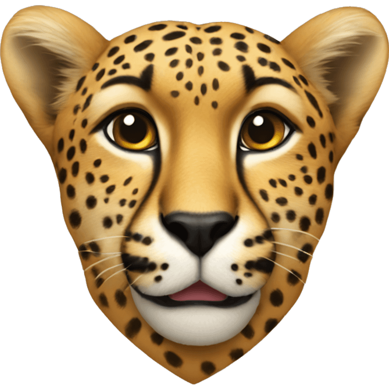 cheetah heart  emoji