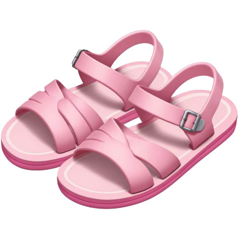 soft pink beach shoes emoji