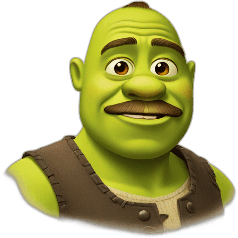 shrek with mustaches emoji