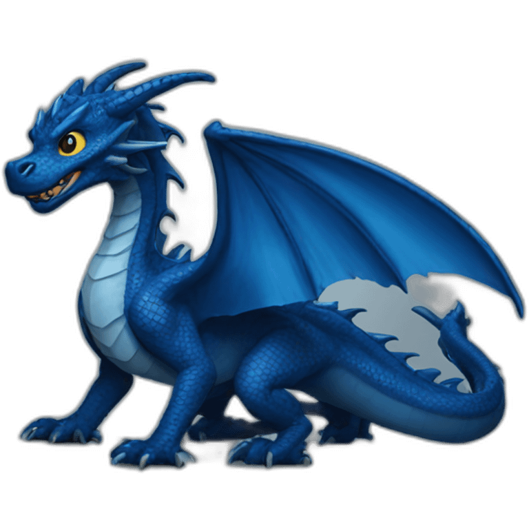 dark blue dragon emoji