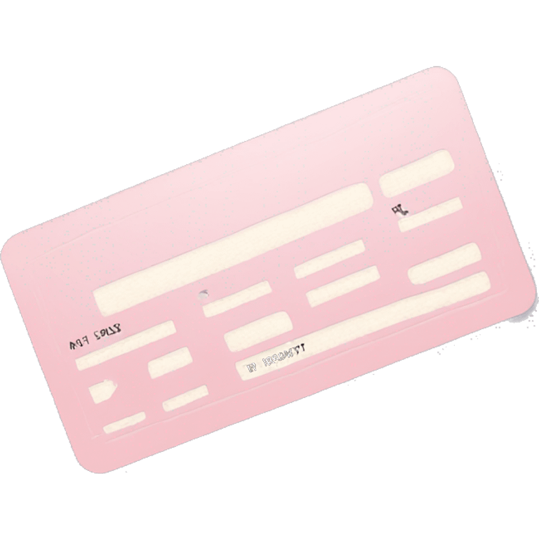 Light pink boarding pass  emoji