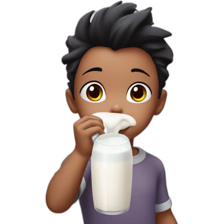 astroboy drinking milk emoji