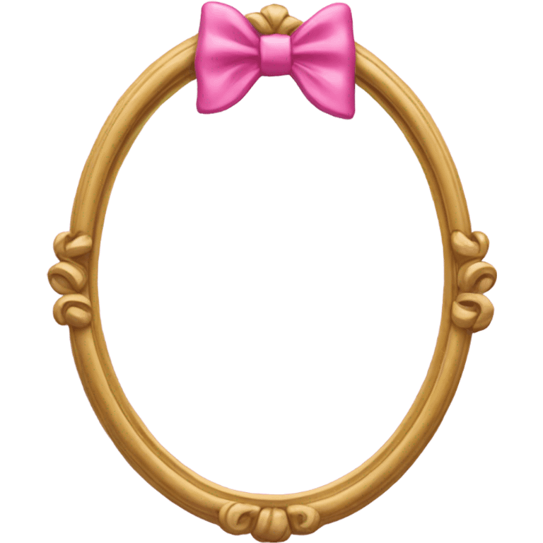 pink mirror with bow  emoji