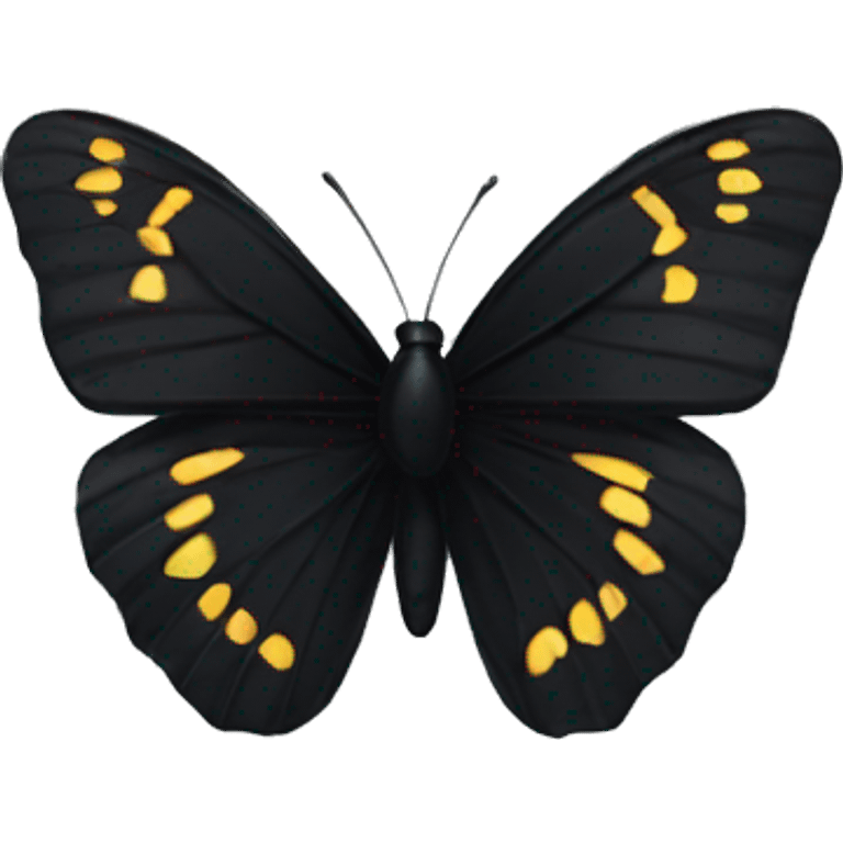 Black butterfly  emoji