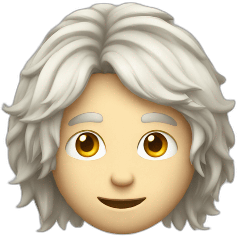 Long haired white boy playing video games emoji