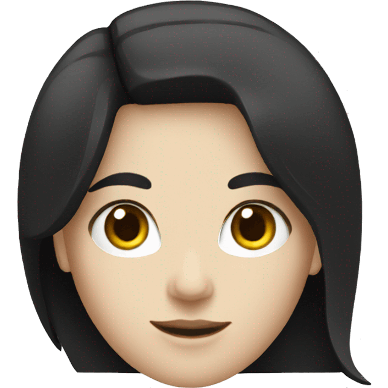 white woman with black hair and with documents emoji